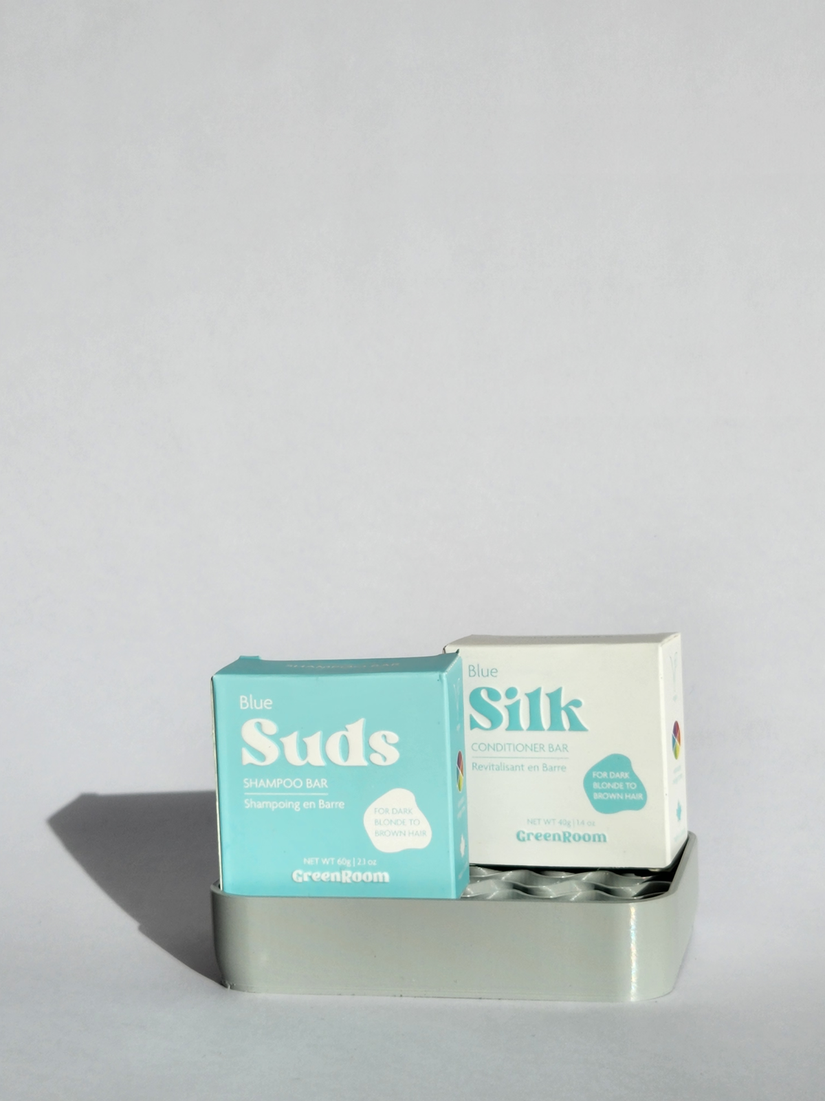 Festes Shampoo + Conditioner + Seifenschale