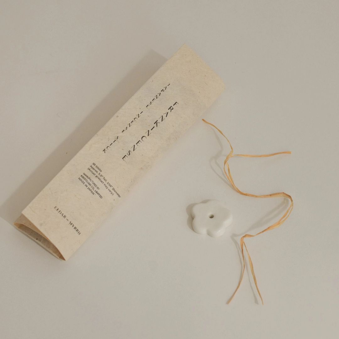 Japanese Incense Frankincense & Holder