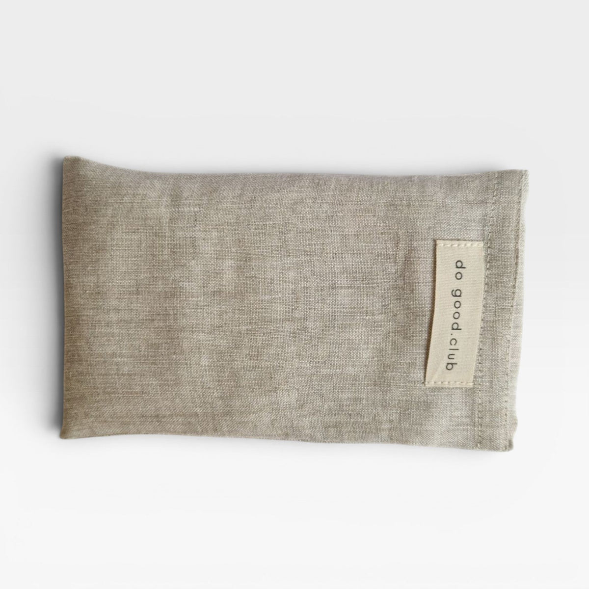 Coussin oculaire en lin avec lavande et pierres précieuses Naturel