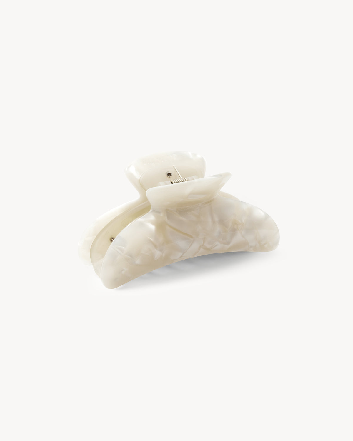 Hair Claw - Machete Grande Heirloom White Shell