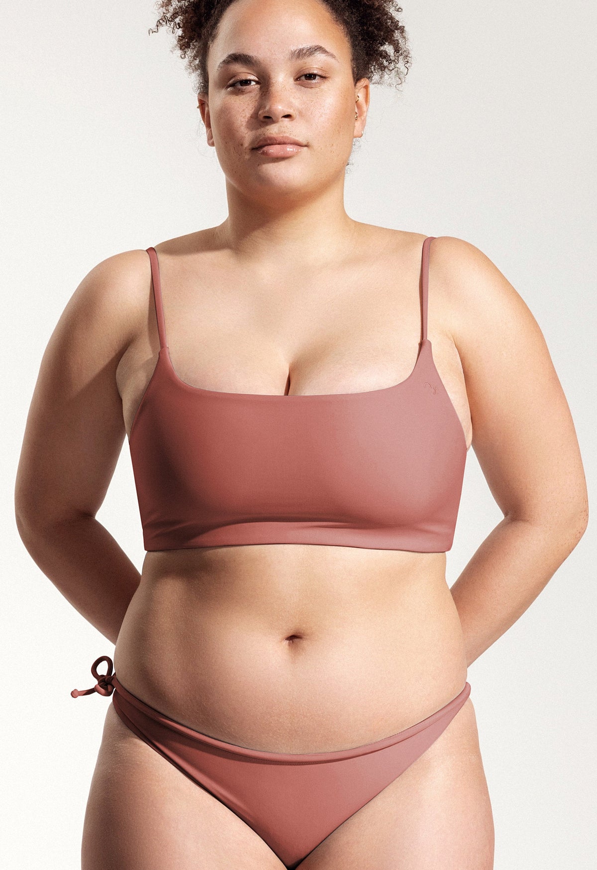 Surf Bikini Oberteil „Buri“ in Lehmrot