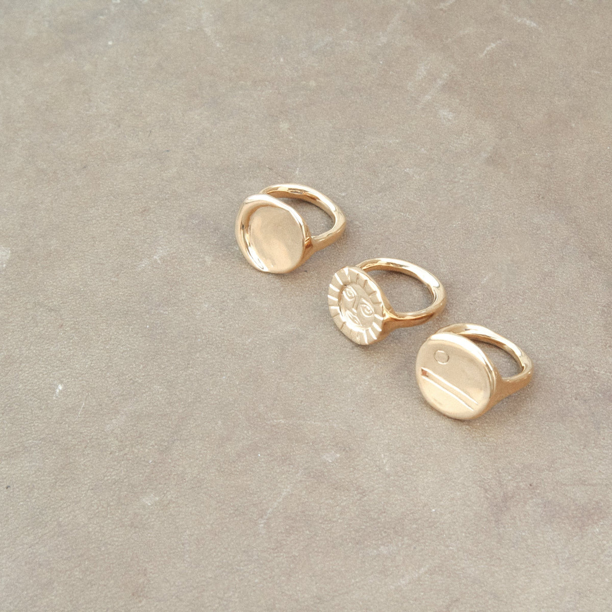 Ring 24K Gold Vermeil - Sun Ring