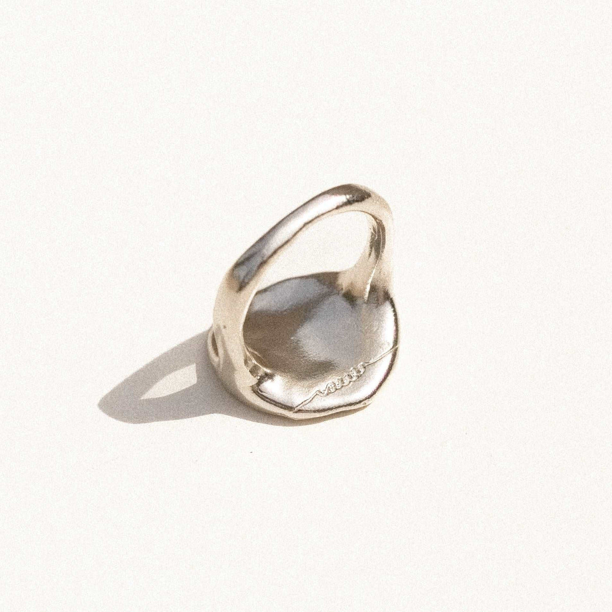 Bague plaqué or / argent - Bague Lune