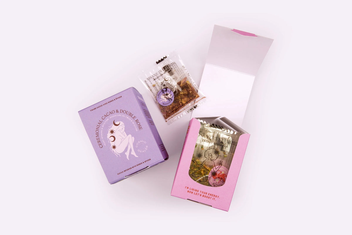 Sachets de thé Cacao Cérémoniel & Double Rose