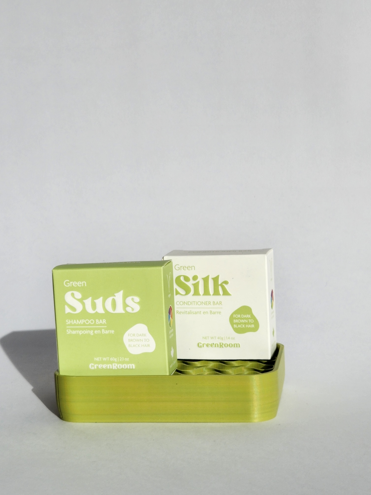 Festes Shampoo + Conditioner + Seifenschale