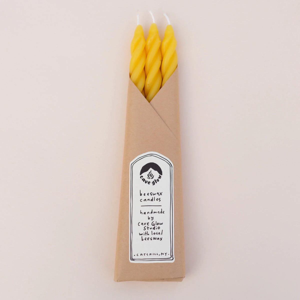 Bougies spirales cire d'abeille - Sauge